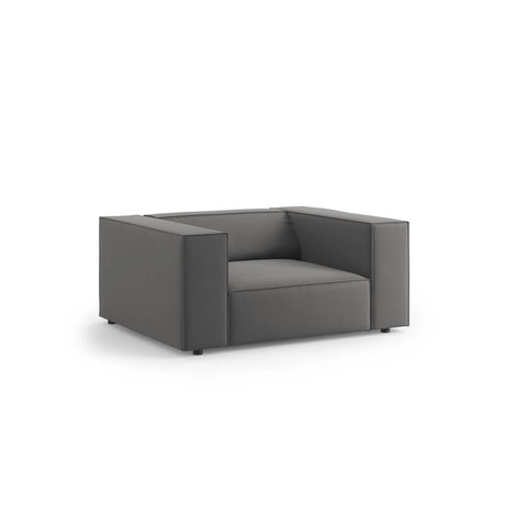 Arendal Sessel aus Samt in Warmes Grau (Casino Anthracite), 124x102x70 cm von Cosmopolitan Design – Bild 3