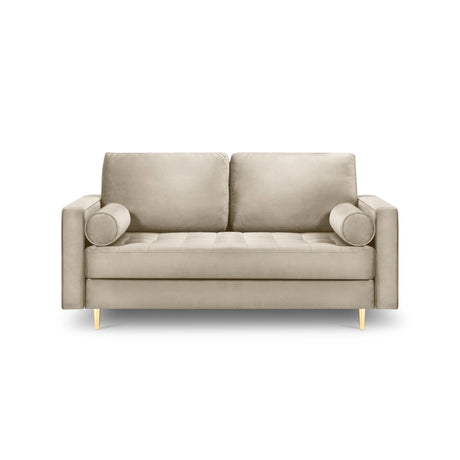 Aspen 2-Sitzer Sofa aus Samt in Dunkelbeige (Salvador 2), 174x90x90 cm von Cosmopolitan Design – Bild 2