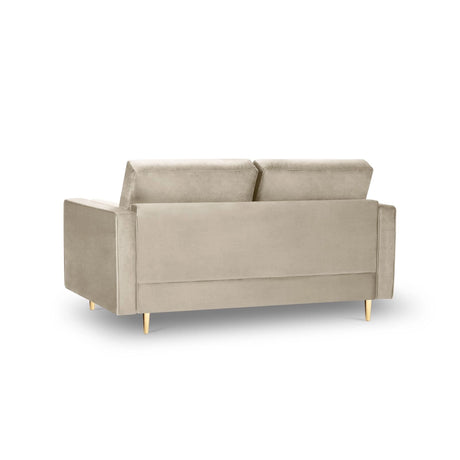 Aspen 2-Sitzer Sofa aus Samt in Dunkelbeige (Salvador 2), 174x90x90 cm von Cosmopolitan Design – Bild 3