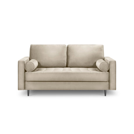 Aspen 2-Sitzer Sofa aus Samt in Dunkelbeige (Salvador 2), 174x90x90 cm von Cosmopolitan Design – Bild 2