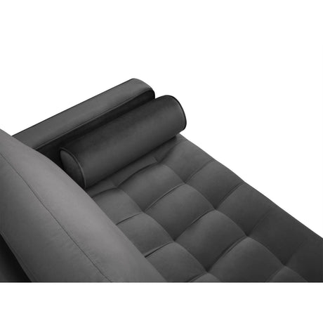 Aspen 2-Sitzer Sofa aus Samt in Dunkelgrau (Salvador 18), 174x90x90 cm von Cosmopolitan Design – Bild 4