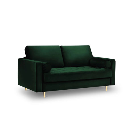 Aspen 2-Sitzer Sofa aus Samt in Flaschengrün (Salvador 7), 174x90x90 cm von Cosmopolitan Design – Bild 1