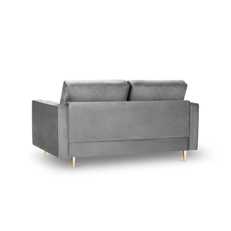 Aspen 2-Sitzer Sofa aus Samt in Grau (Salvador 17), 174x90x90 cm von Cosmopolitan Design – Bild 3