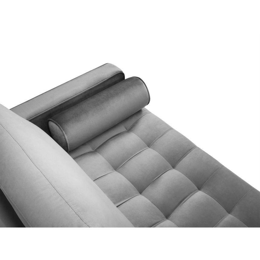 Aspen 2-Sitzer Sofa aus Samt in Grau (Salvador 17), 174x90x90 cm von Cosmopolitan Design – Bild 4