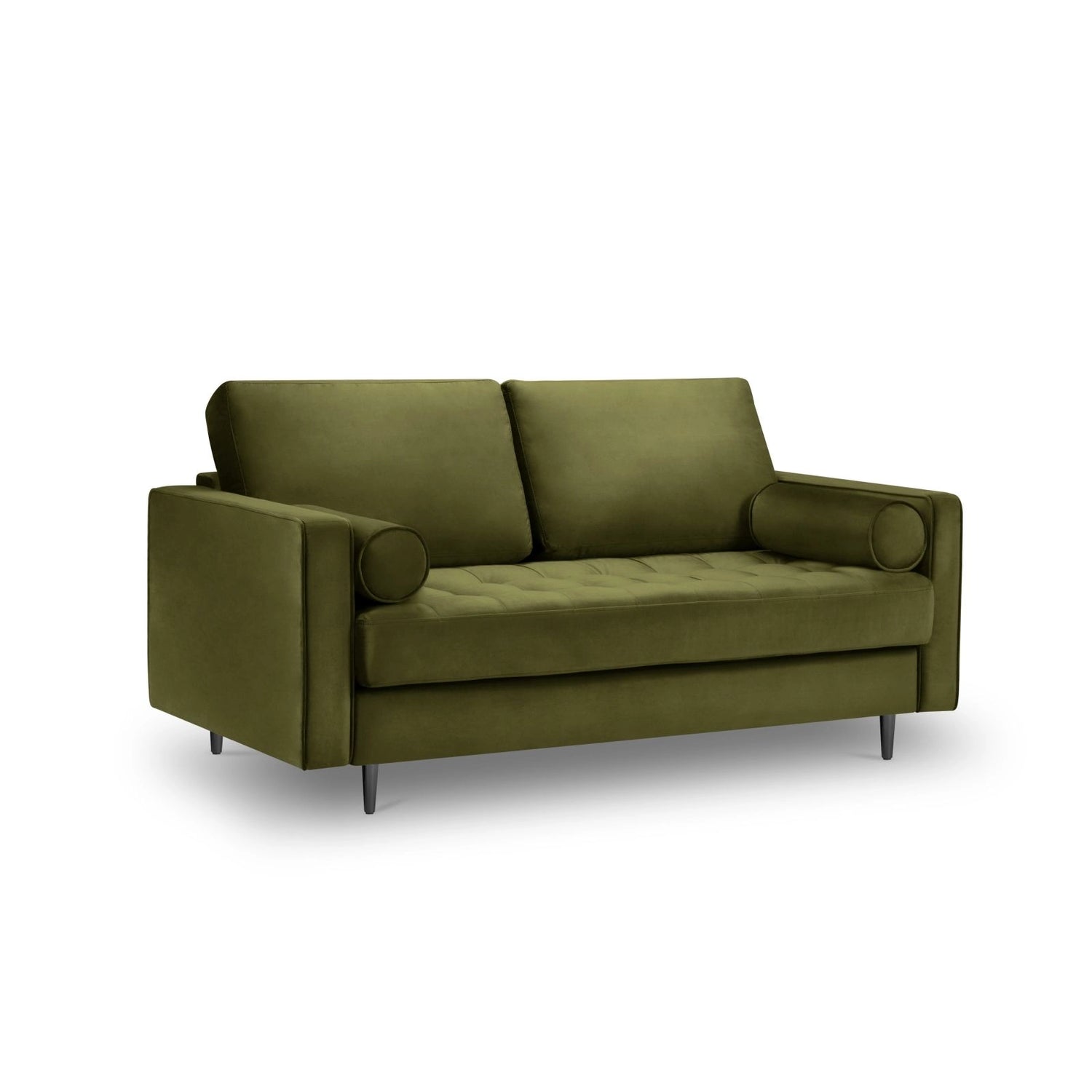 Aspen 2-Sitzer Sofa aus Samt in Grün (Salvador 8), 174x90x90 cm von Cosmopolitan Design – Bild 1