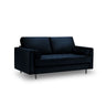 Aspen 2-Sitzer Sofa aus Samt in Königsblau (Salvador 5), 174x90x90 cm von Cosmopolitan Design – Bild 1