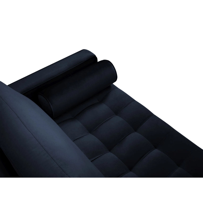 Aspen 2-Sitzer Sofa aus Samt in Königsblau (Salvador 5), 174x90x90 cm von Cosmopolitan Design – Bild 4