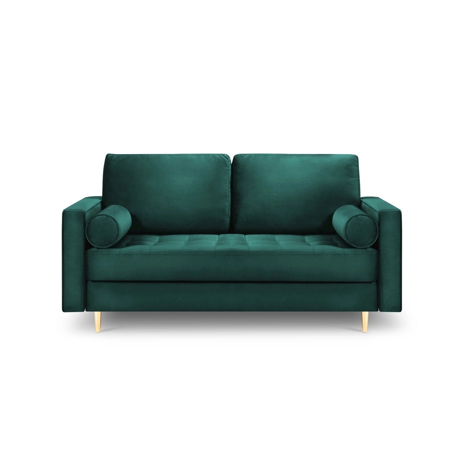 Aspen 2-Sitzer Sofa aus Samt in Petrol (Salvador 6), 174x90x90 cm von Cosmopolitan Design – Bild 2