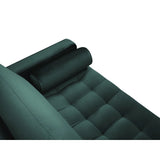 Aspen 2-Sitzer Sofa aus Samt in Petrol (Salvador 6), 174x90x90 cm von Cosmopolitan Design – Bild 4