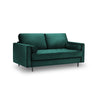 Aspen 2-Sitzer Sofa aus Samt in Petrol (Salvador 6), 174x90x90 cm von Cosmopolitan Design – Bild 1