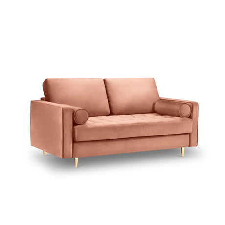 Aspen 2-Sitzer Sofa aus Samt in Rosa (Salvador 11), 174x90x90 cm von Cosmopolitan Design – Bild 1