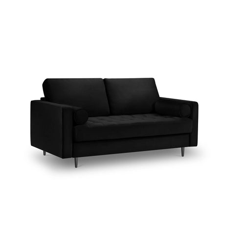 Aspen 2-Sitzer Sofa aus Samt in Schwarz (Salvador 19), 174x90x90 cm von Cosmopolitan Design – Bild 1