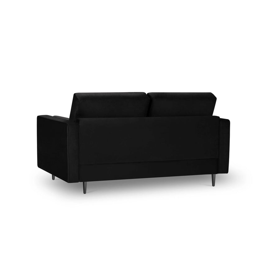 Aspen 2-Sitzer Sofa aus Samt in Schwarz (Salvador 19), 174x90x90 cm von Cosmopolitan Design – Bild 3