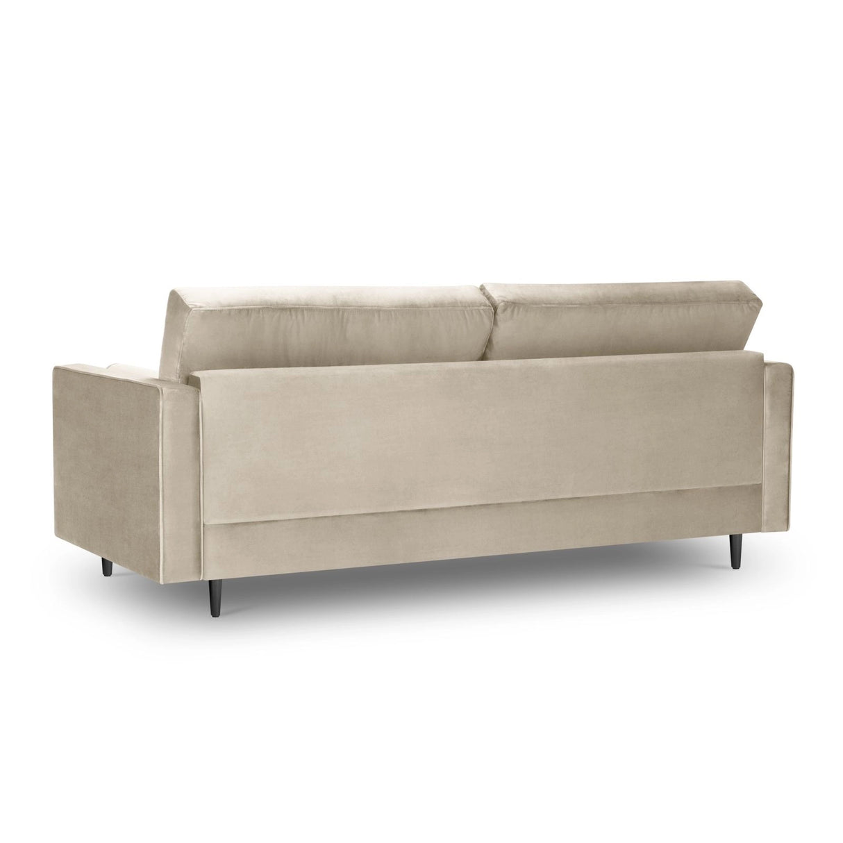 Aspen 3-Sitzer Sofa aus Samt in Dunkelbeige (Salvador 2), 219x90x90 cm von Cosmopolitan Design – Bild 3