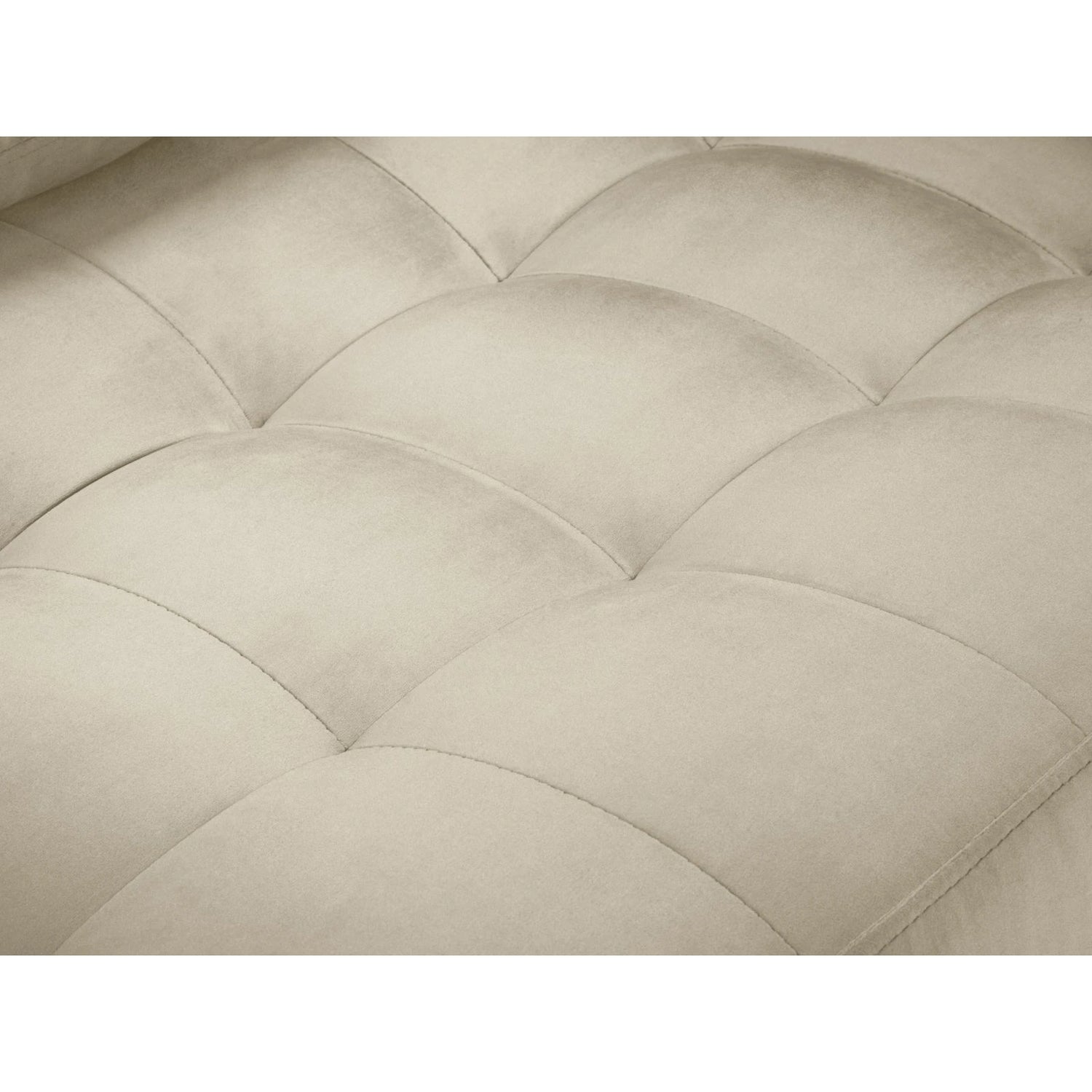 Aspen 3-Sitzer Sofa aus Samt in Dunkelbeige (Salvador 2), 219x90x90 cm von Cosmopolitan Design – Bild 5