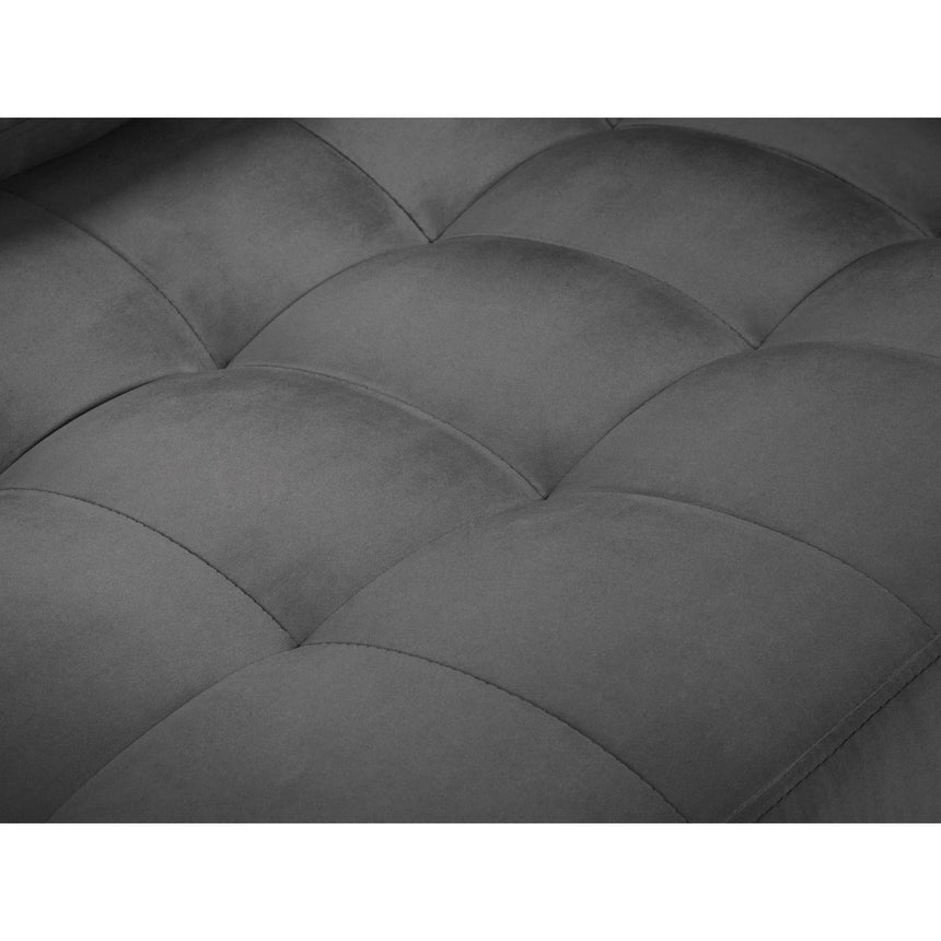 Aspen 3-Sitzer Sofa aus Samt in Dunkelgrau (Salvador 18), 219x90x90 cm von Cosmopolitan Design – Bild 5
