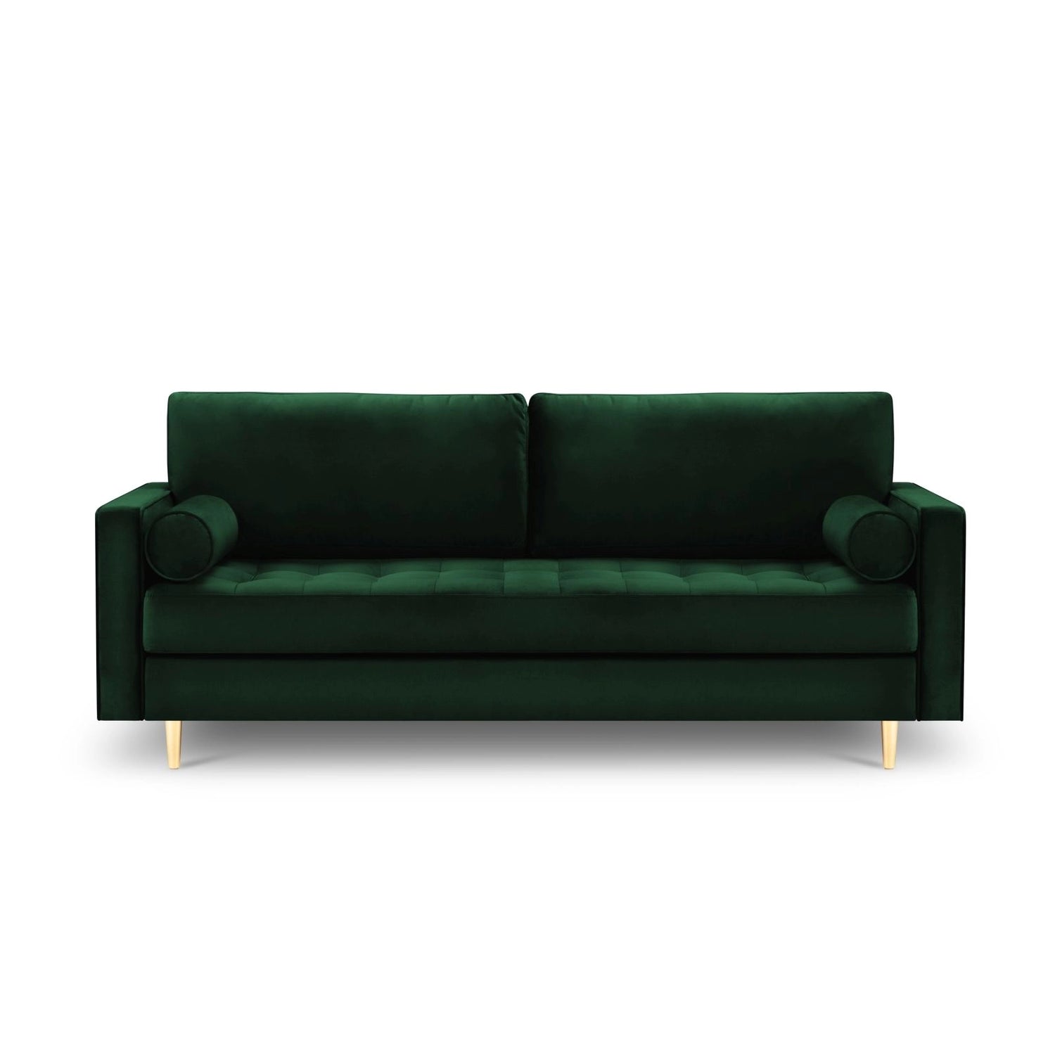 Aspen 3-Sitzer Sofa aus Samt in Flaschengrün (Salvador 7), 219x90x90 cm von Cosmopolitan Design – Bild 2
