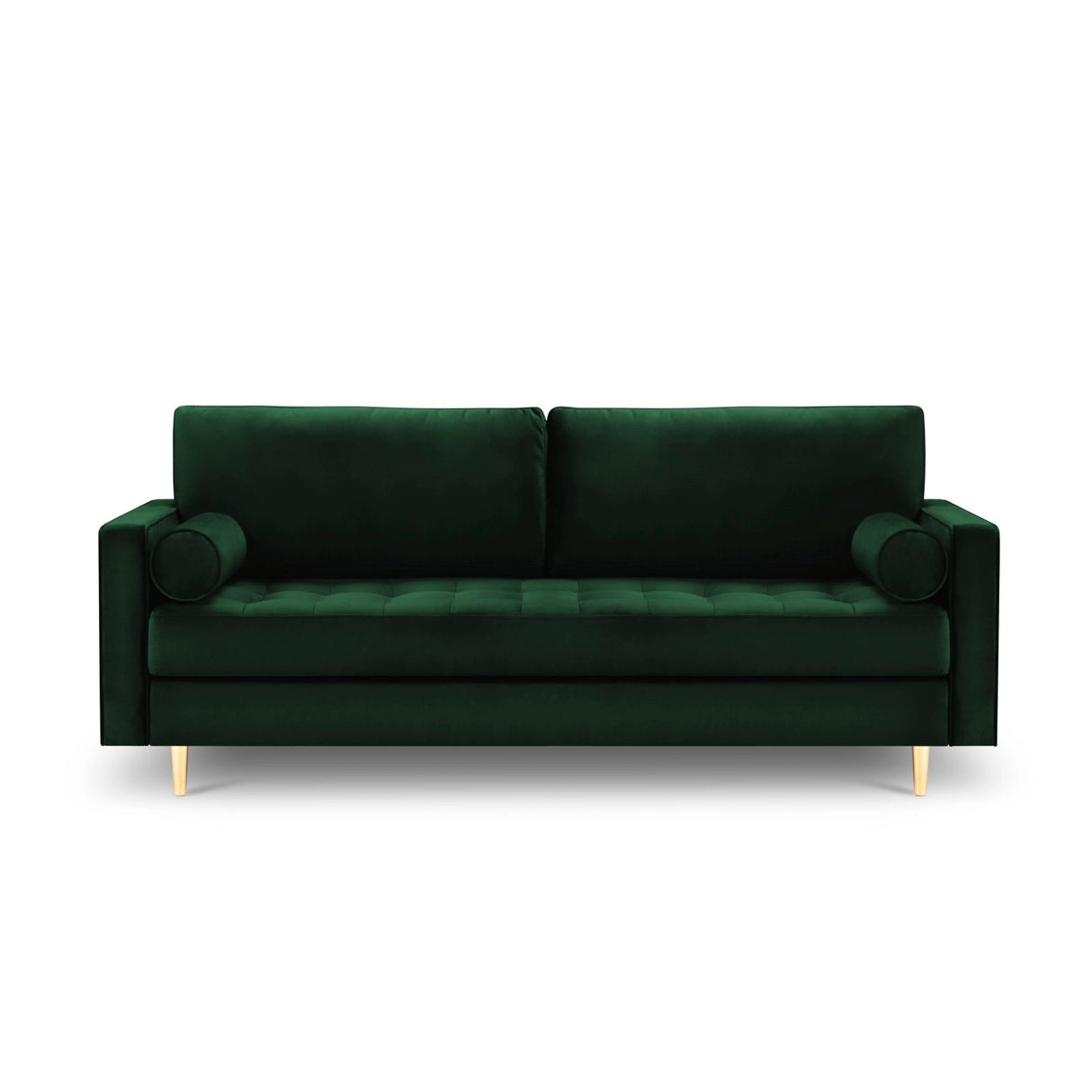 Aspen 3-Sitzer Sofa aus Samt in Flaschengrün (Salvador 7), 219x90x90 cm von Cosmopolitan Design – Bild 2