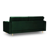 Aspen 3-Sitzer Sofa aus Samt in Flaschengrün (Salvador 7), 219x90x90 cm von Cosmopolitan Design – Bild 3