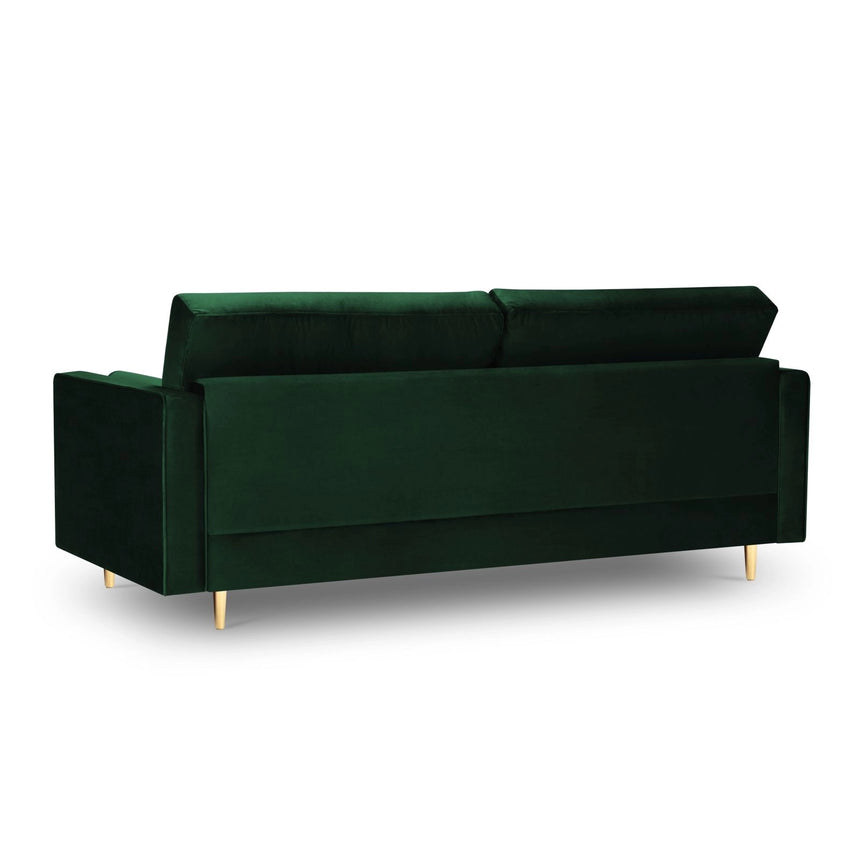 Aspen 3-Sitzer Sofa aus Samt in Flaschengrün (Salvador 7), 219x90x90 cm von Cosmopolitan Design – Bild 3