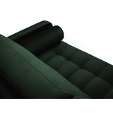 Aspen 3-Sitzer Sofa aus Samt in Flaschengrün (Salvador 7), 219x90x90 cm von Cosmopolitan Design – Bild 4