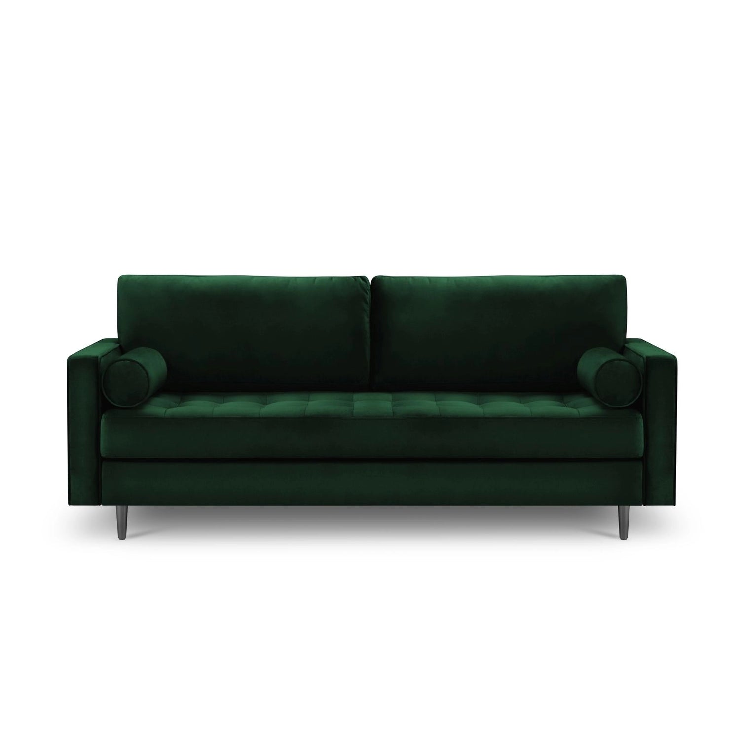 Aspen 3-Sitzer Sofa aus Samt in Flaschengrün (Salvador 7), 219x90x90 cm von Cosmopolitan Design – Bild 2