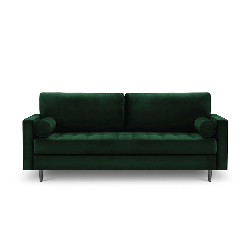 Aspen 3-Sitzer Sofa aus Samt in Flaschengrün (Salvador 7), 219x90x90 cm von Cosmopolitan Design – Bild 2