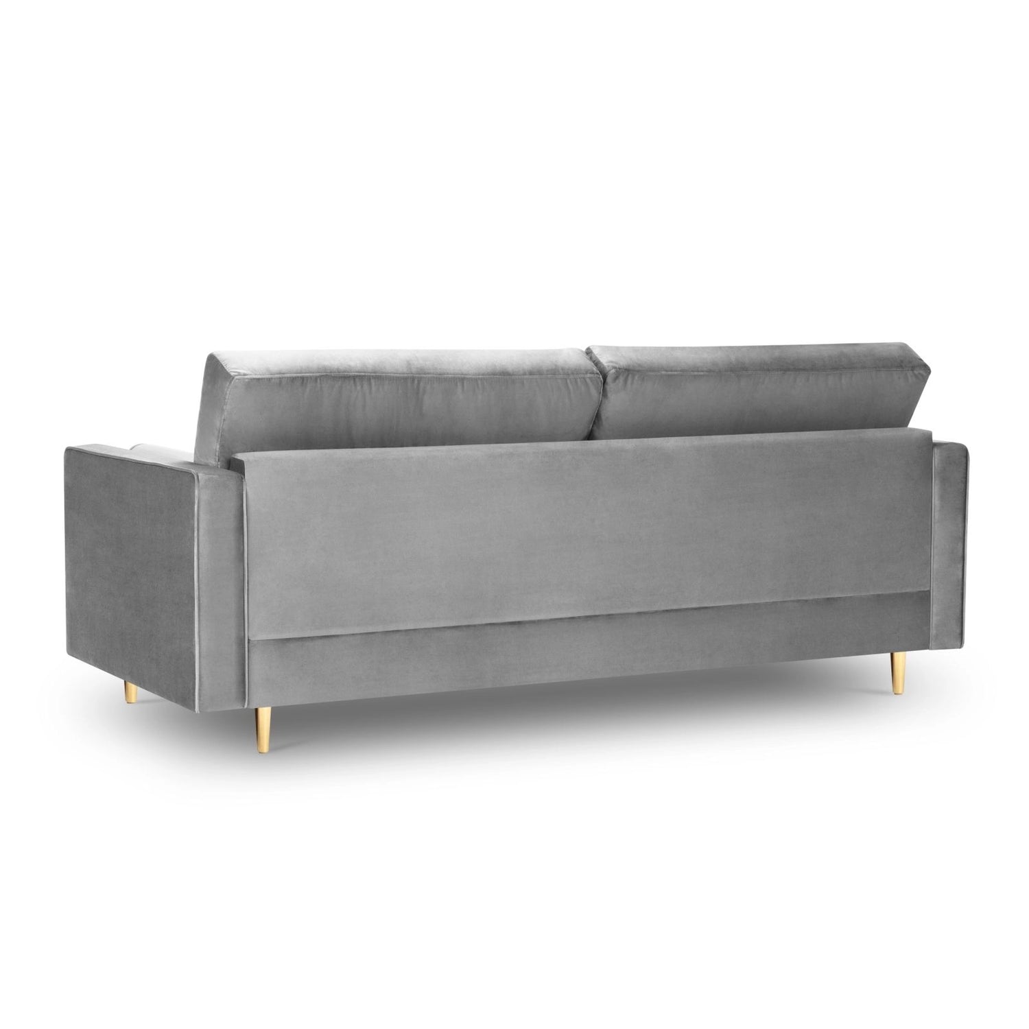 Aspen 3-Sitzer Sofa aus Samt in Grau (Salvador 17), 219x90x90 cm von Cosmopolitan Design – Bild 3