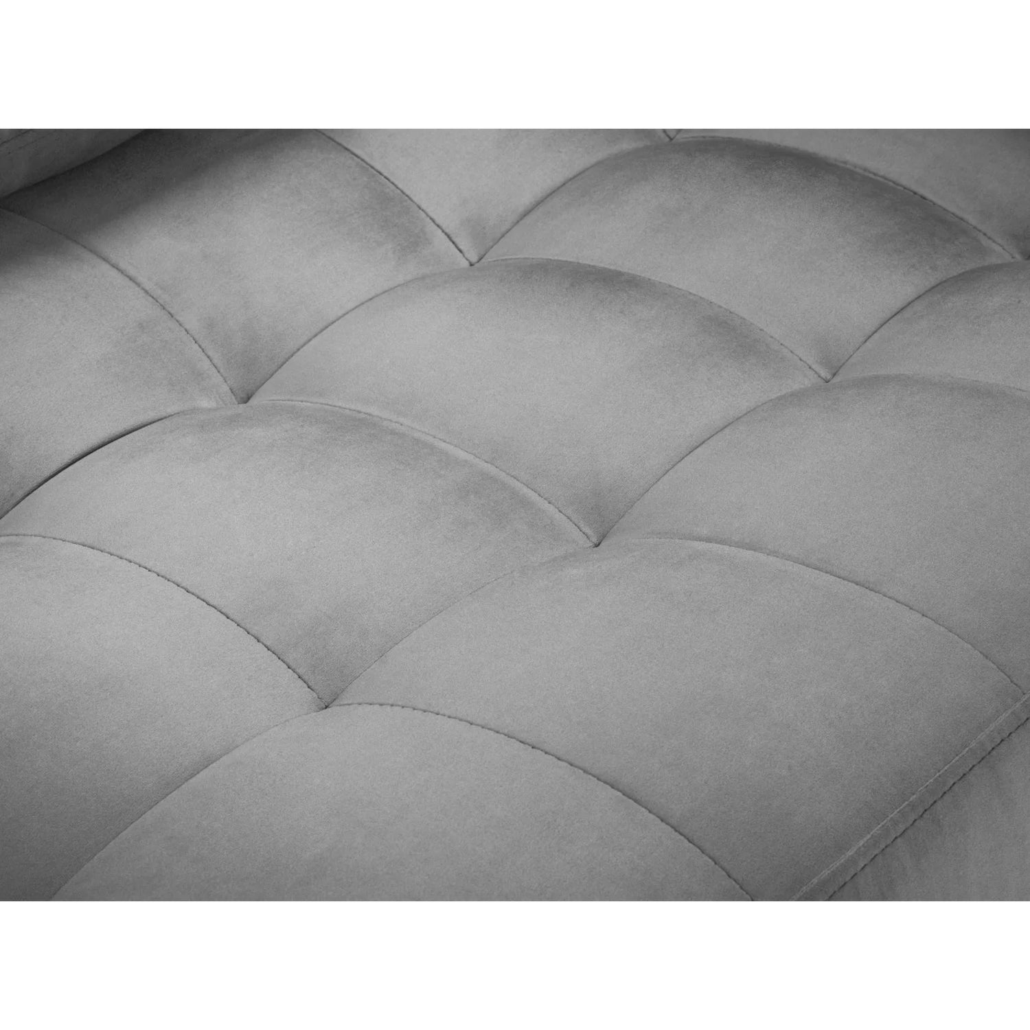Aspen 3-Sitzer Sofa aus Samt in Grau (Salvador 17), 219x90x90 cm von Cosmopolitan Design – Bild 5