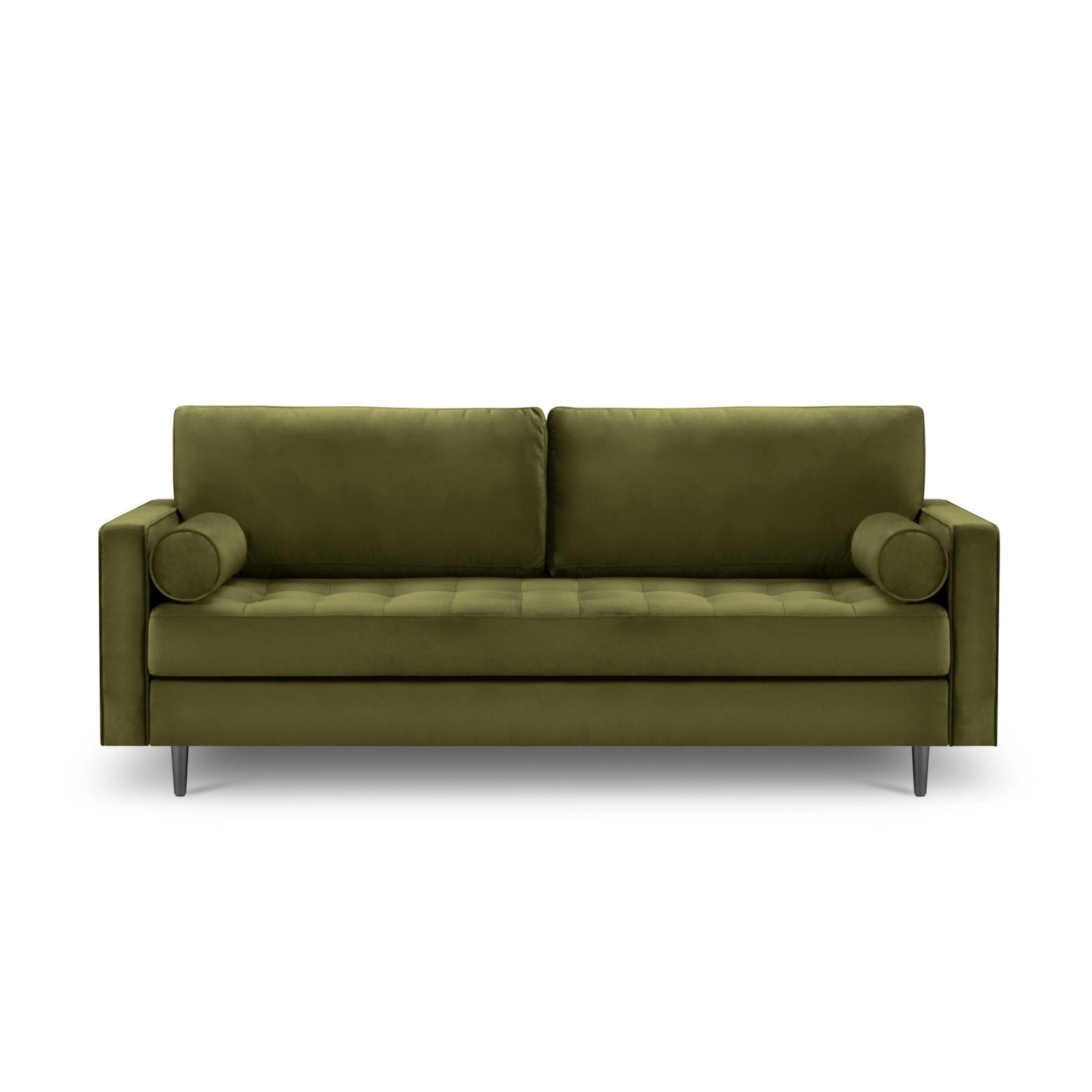 Aspen 3-Sitzer Sofa aus Samt in Grün (Salvador 8), 219x90x90 cm von Cosmopolitan Design – Bild 2