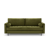 Aspen 3-Sitzer Sofa aus Samt in Grün (Salvador 8), 219x90x90 cm von Cosmopolitan Design – Bild 2