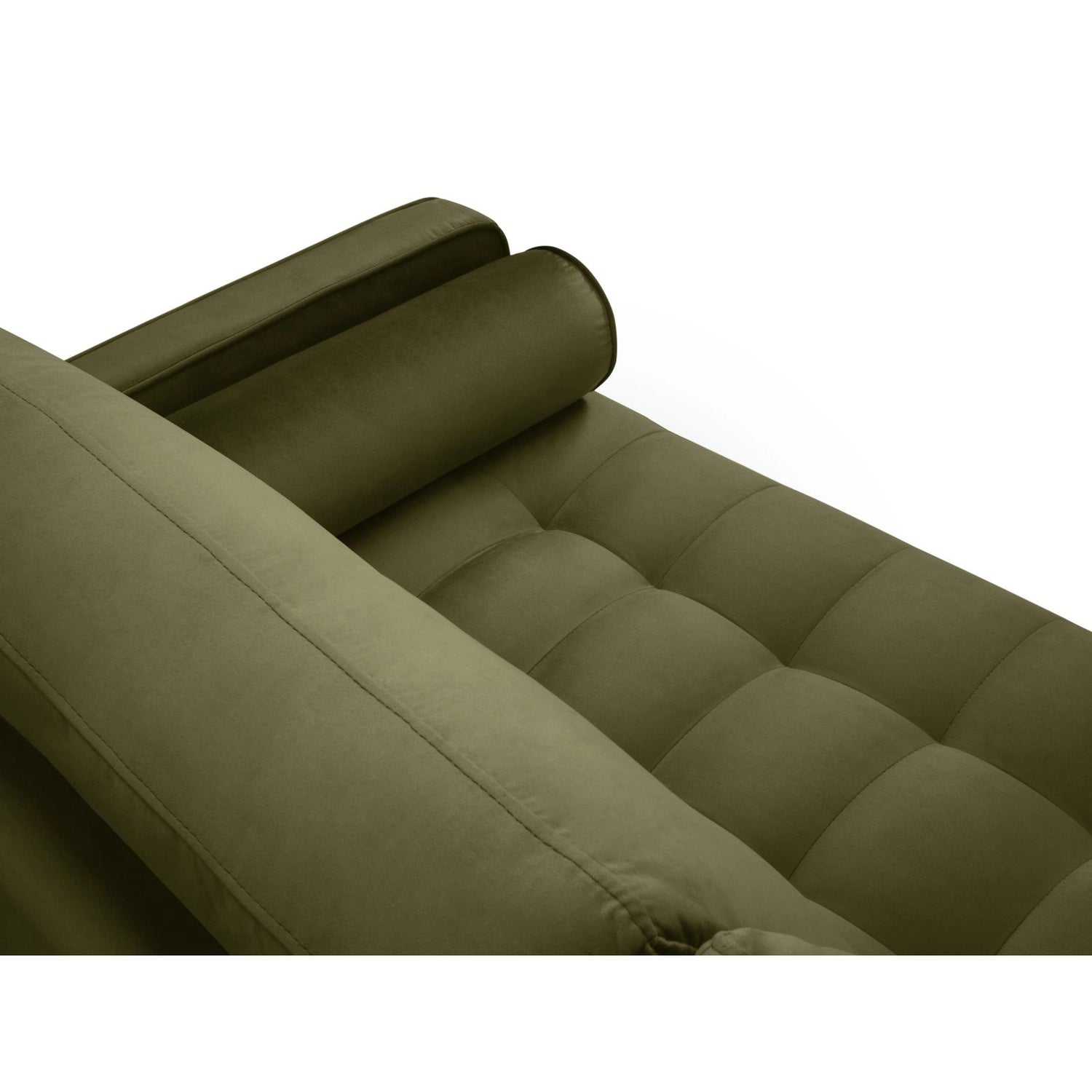 Aspen 3-Sitzer Sofa aus Samt in Grün (Salvador 8), 219x90x90 cm von Cosmopolitan Design – Bild 4