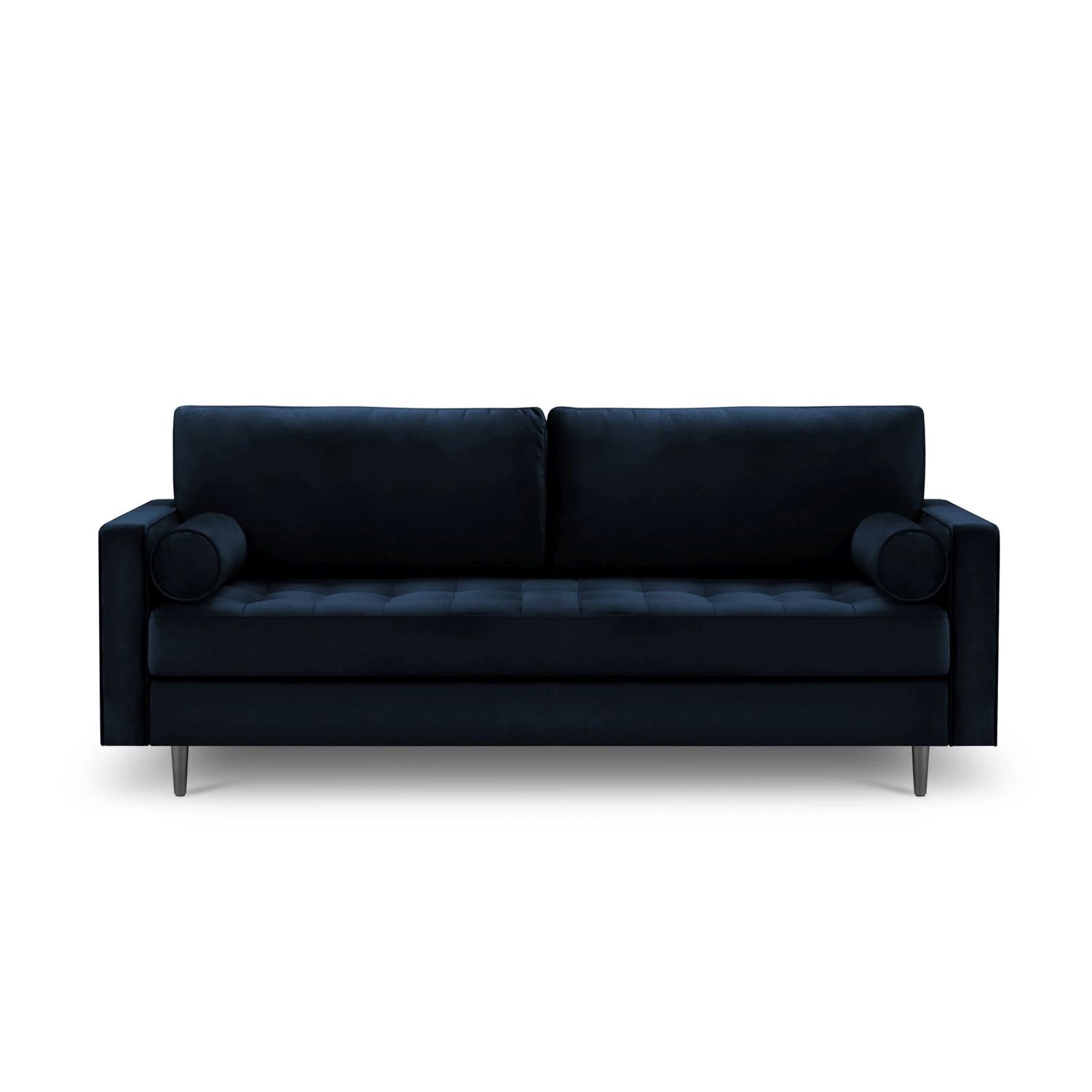 Aspen 3-Sitzer Sofa aus Samt in Königsblau (Salvador 5), 219x90x90 cm von Cosmopolitan Design – Bild 2