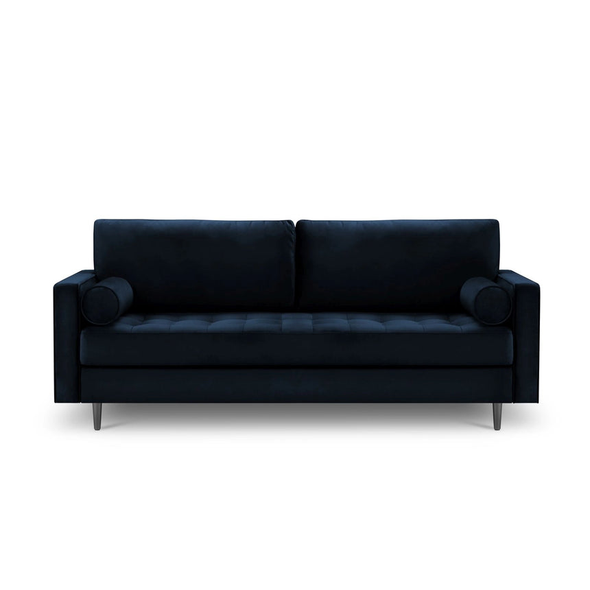 Aspen 3-Sitzer Sofa aus Samt in Königsblau (Salvador 5), 219x90x90 cm von Cosmopolitan Design – Bild 2