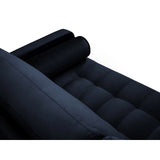Aspen 3-Sitzer Sofa aus Samt in Königsblau (Salvador 5), 219x90x90 cm von Cosmopolitan Design – Bild 4