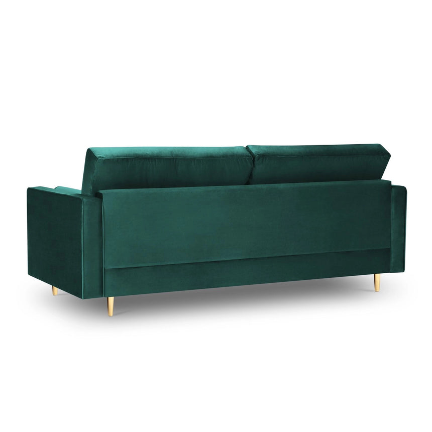 Aspen 3-Sitzer Sofa aus Samt in Petrol (Salvador 6), 219x90x90 cm von Cosmopolitan Design – Bild 3