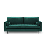 Aspen 3-Sitzer Sofa aus Samt in Petrol (Salvador 6), 219x90x90 cm von Cosmopolitan Design – Bild 2