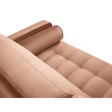 Aspen 3-Sitzer Sofa aus Samt in Rosa (Salvador 11), 219x90x90 cm von Cosmopolitan Design – Bild 4