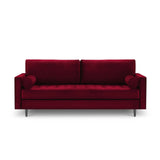 Aspen 3-Sitzer Sofa aus Samt in Rot (Salvador 13), 219x90x90 cm von Cosmopolitan Design – Bild 2