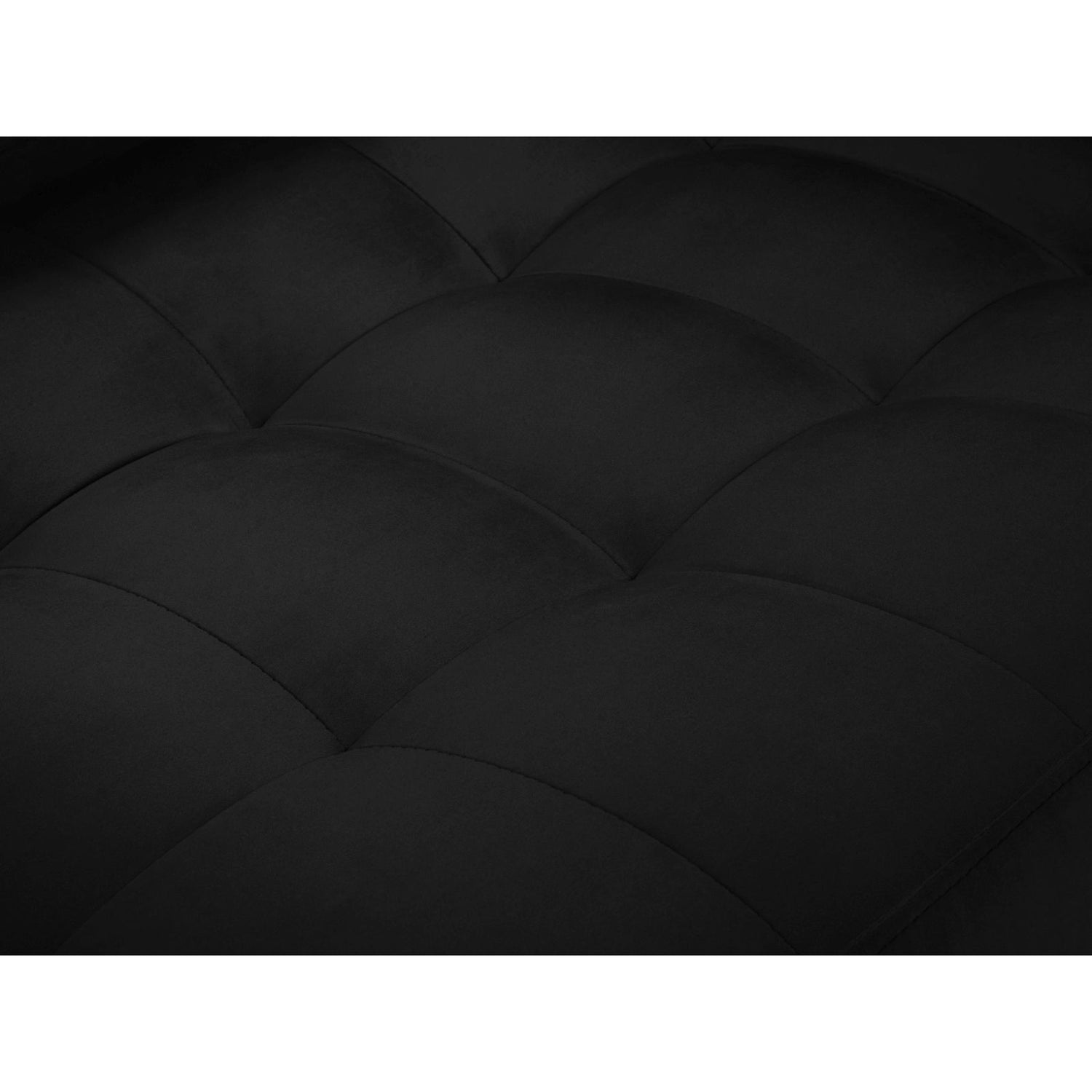 Aspen 3-Sitzer Sofa aus Samt in Schwarz (Salvador 19), 219x90x90 cm von Cosmopolitan Design – Bild 5