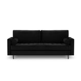 Aspen 3-Sitzer Sofa aus Samt in Schwarz (Salvador 19), 219x90x90 cm von Cosmopolitan Design – Bild 2