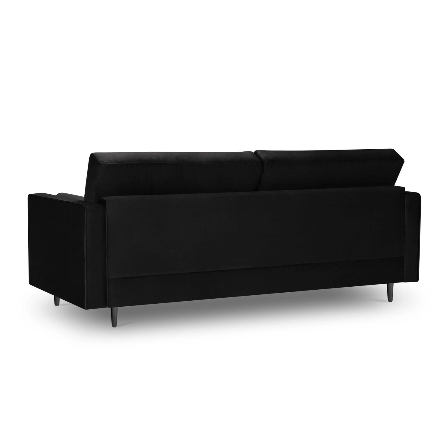 Aspen 3-Sitzer Sofa aus Samt in Schwarz (Salvador 19), 219x90x90 cm von Cosmopolitan Design – Bild 3