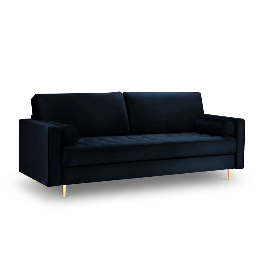 Aspen 3-Sitzer Sofa aus Samt oder Strukturstoff, 219x90x90 cm von Cosmopolitan Design – Bild 1