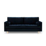 Aspen 3-Sitzer Sofa aus Samt oder Strukturstoff, 219x90x90 cm von Cosmopolitan Design – Bild 2
