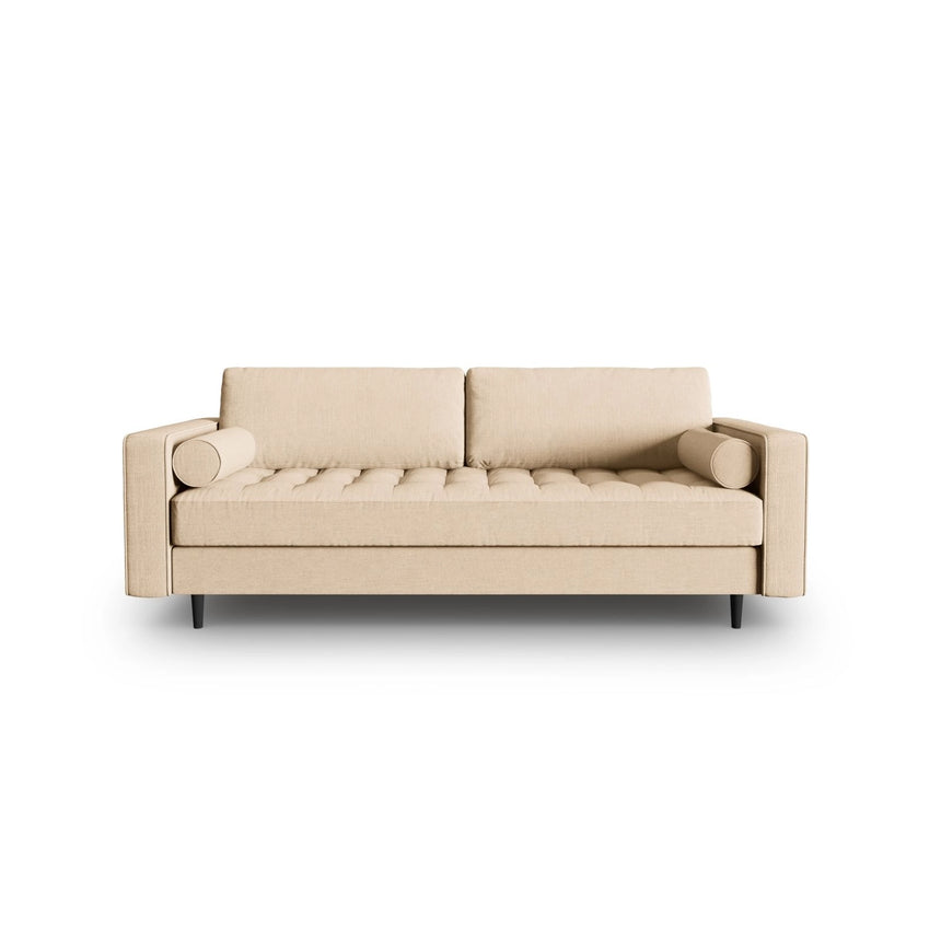 Aspen 3-Sitzer Sofa aus Strukturierter Stoff in Beige (Melva 06), 219x90x90 cm von Cosmopolitan Design – Bild 1
