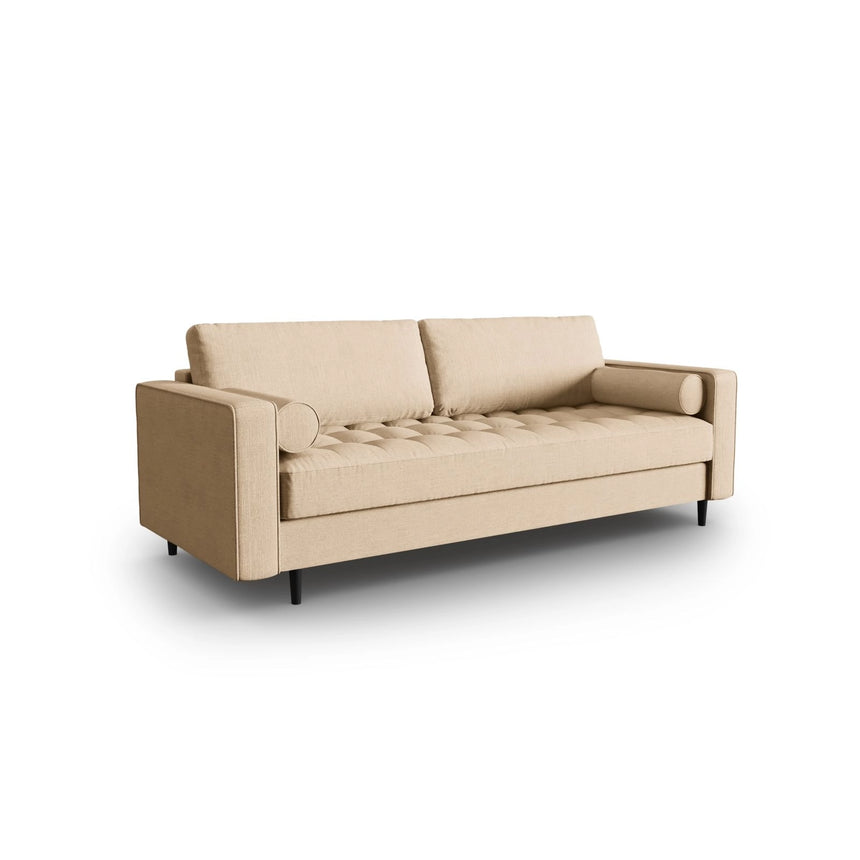 Aspen 3-Sitzer Sofa aus Strukturierter Stoff in Beige (Melva 06), 219x90x90 cm von Cosmopolitan Design – Bild 2