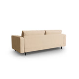 Aspen 3-Sitzer Sofa aus Strukturierter Stoff in Beige (Melva 06), 219x90x90 cm von Cosmopolitan Design – Bild 3