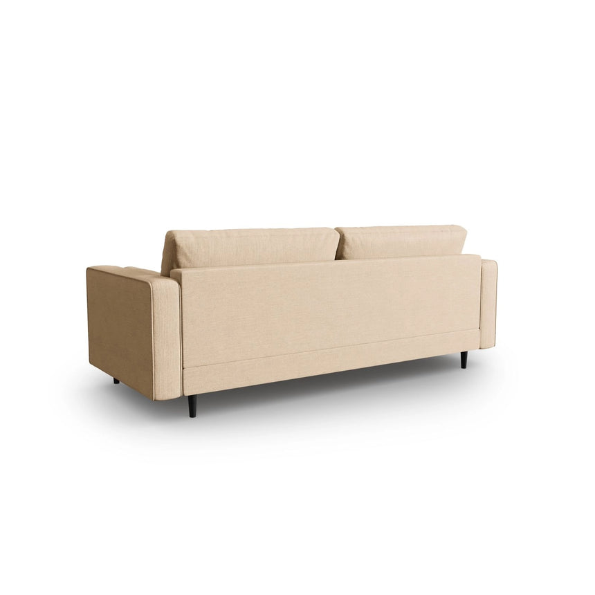 Aspen 3-Sitzer Sofa aus Strukturierter Stoff in Beige (Melva 06), 219x90x90 cm von Cosmopolitan Design – Bild 3