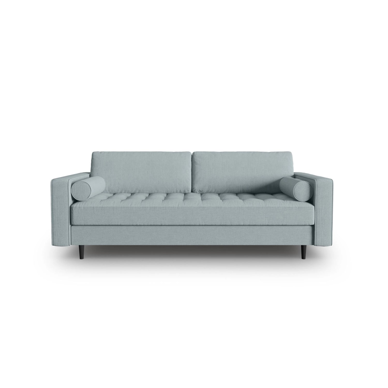 Aspen 3-Sitzer Sofa aus Strukturierter Stoff in Blau (Melva 72), 219x90x90 cm von Cosmopolitan Design – Bild 1