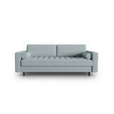 Aspen 3-Sitzer Sofa aus Strukturierter Stoff in Blau (Melva 72), 219x90x90 cm von Cosmopolitan Design – Bild 1